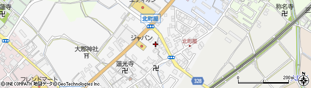 滋賀県東近江市五個荘北町屋町156周辺の地図