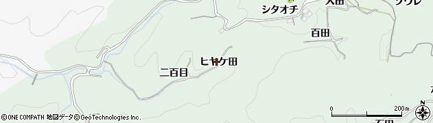 愛知県豊田市大塚町（ヒヤケ田）周辺の地図