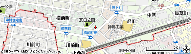 愛知県名古屋市中村区横前町508周辺の地図