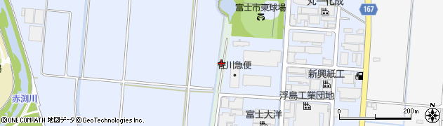 静岡県富士市大坪新田周辺の地図