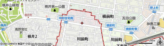 愛知県名古屋市中川区横前町76周辺の地図