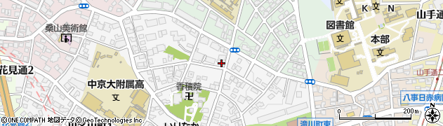 愛知県名古屋市昭和区川名山町30周辺の地図