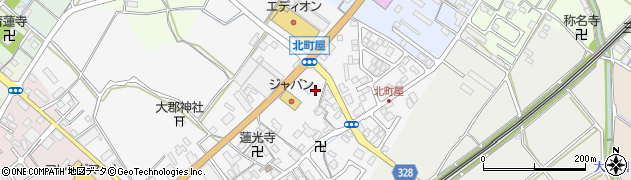 滋賀県東近江市五個荘北町屋町155周辺の地図