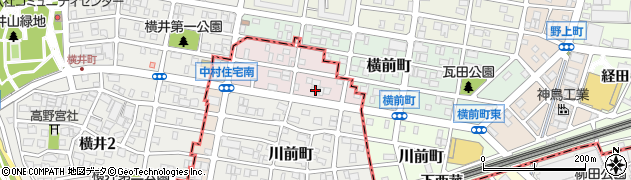 愛知県名古屋市中川区横前町67周辺の地図