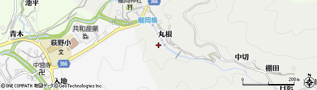 愛知県豊田市竜岡町的場周辺の地図