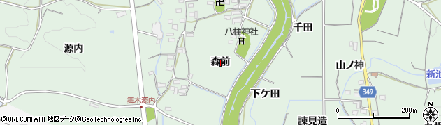愛知県豊田市舞木町（森前）周辺の地図