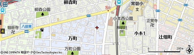 愛知県名古屋市中川区万町210周辺の地図