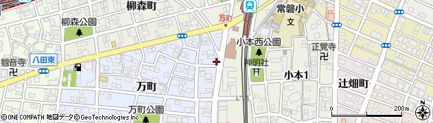 愛知県名古屋市中川区万町207周辺の地図