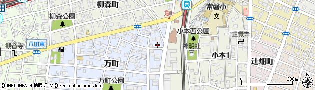 愛知県名古屋市中川区万町208周辺の地図