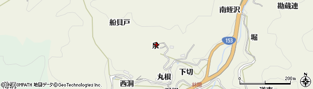 愛知県豊田市富岡町（泉）周辺の地図