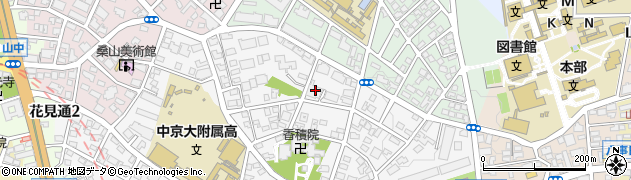 愛知県名古屋市昭和区川名山町25周辺の地図
