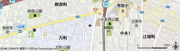 愛知県名古屋市中川区万町206周辺の地図