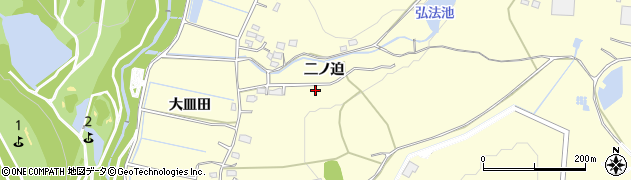 愛知県豊田市御船町（二ノ迫）周辺の地図