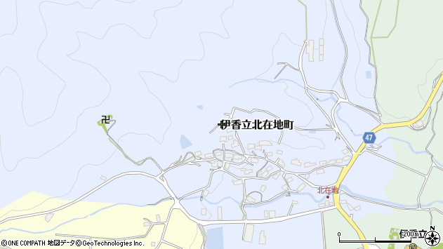 〒520-0351 滋賀県大津市伊香立北在地町の地図