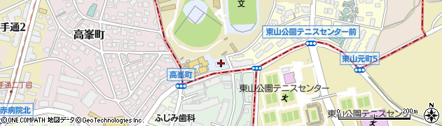 愛知県名古屋市千種区萩岡町57周辺の地図