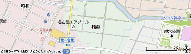 愛知県愛西市稲葉町（村南）周辺の地図