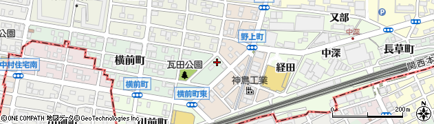 愛知県名古屋市中村区横前町513周辺の地図