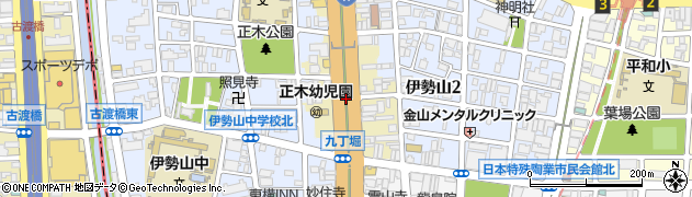愛知県名古屋市中区古渡町周辺の地図