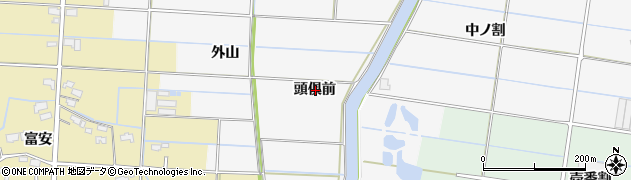 愛知県愛西市山路町頭倶前周辺の地図