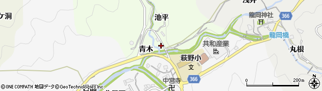 愛知県豊田市菅生町（池平）周辺の地図
