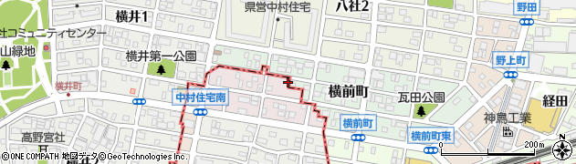 愛知県名古屋市中川区横前町41周辺の地図