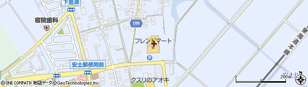 滋賀銀行フレンドマート安土店 ＡＴＭ周辺の地図