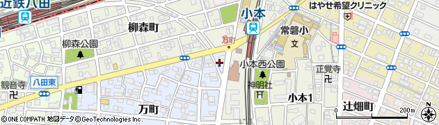 愛知県名古屋市中川区万町104周辺の地図