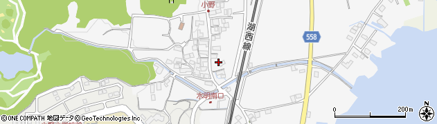 滋賀県大津市小野996周辺の地図