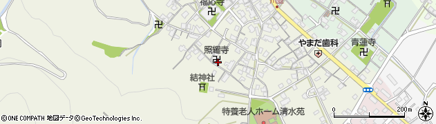 照耀寺周辺の地図