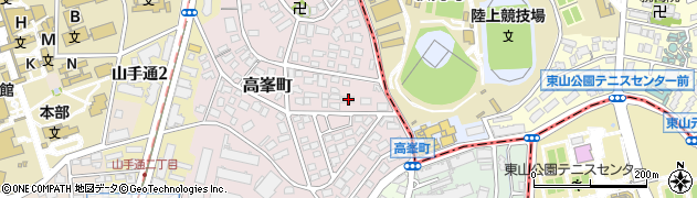 愛知県名古屋市昭和区高峯町87周辺の地図
