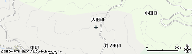愛知県豊田市竜岡町（大田和）周辺の地図