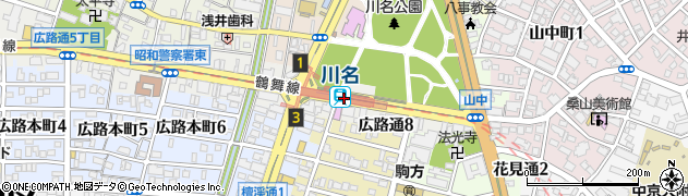 川名駅周辺の地図