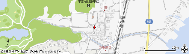 滋賀県大津市小野1297周辺の地図