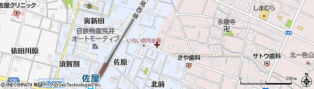愛知県愛西市北一色町西田面81周辺の地図