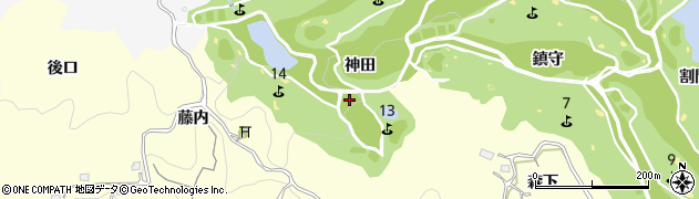 愛知県豊田市芳友町（神田）周辺の地図
