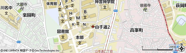 愛知県名古屋市昭和区山里町6周辺の地図