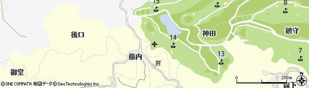 愛知県豊田市芳友町藤内周辺の地図