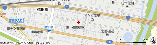 静岡県富士市依田橋周辺の地図