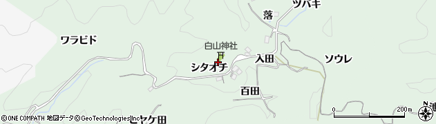 愛知県豊田市大塚町シタオチ29周辺の地図