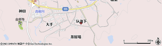 愛知県豊田市東広瀬町周辺の地図
