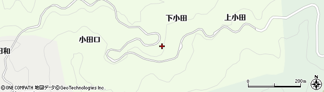 愛知県豊田市二タ宮町（下小田）周辺の地図