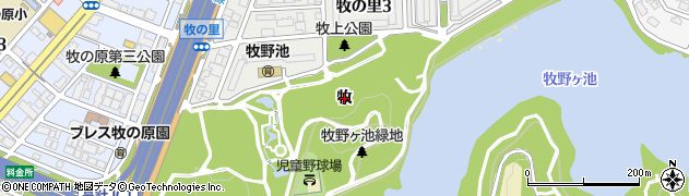 愛知県名古屋市名東区猪高町大字高針（牧）周辺の地図