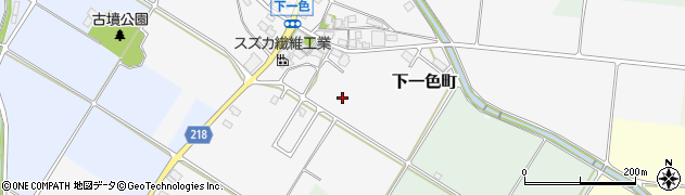 滋賀県東近江市下一色町周辺の地図