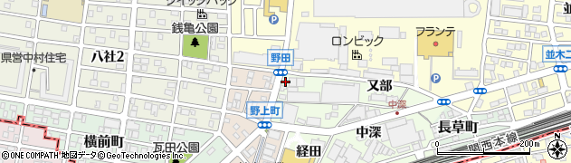 愛知県名古屋市中村区野田町東竪出26周辺の地図