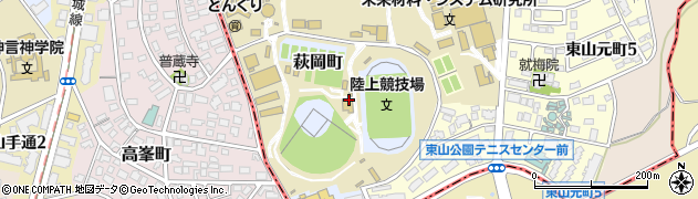 愛知県名古屋市千種区萩岡町周辺の地図