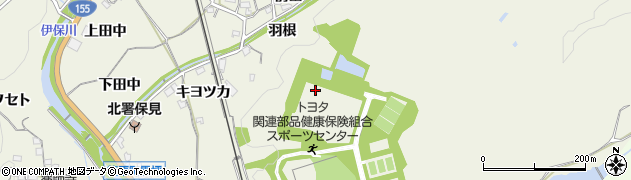 愛知県豊田市篠原町周辺の地図