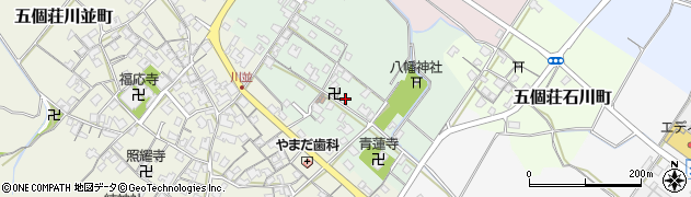 滋賀県東近江市五個荘塚本町153周辺の地図