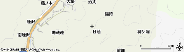 愛知県豊田市富岡町日蔭周辺の地図