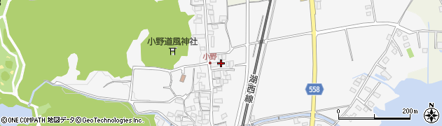 滋賀県大津市小野1021周辺の地図