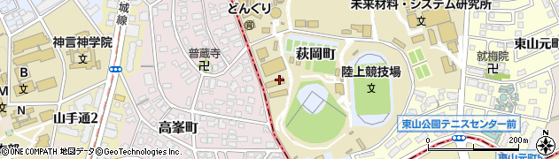 愛知県名古屋市千種区萩岡町121周辺の地図